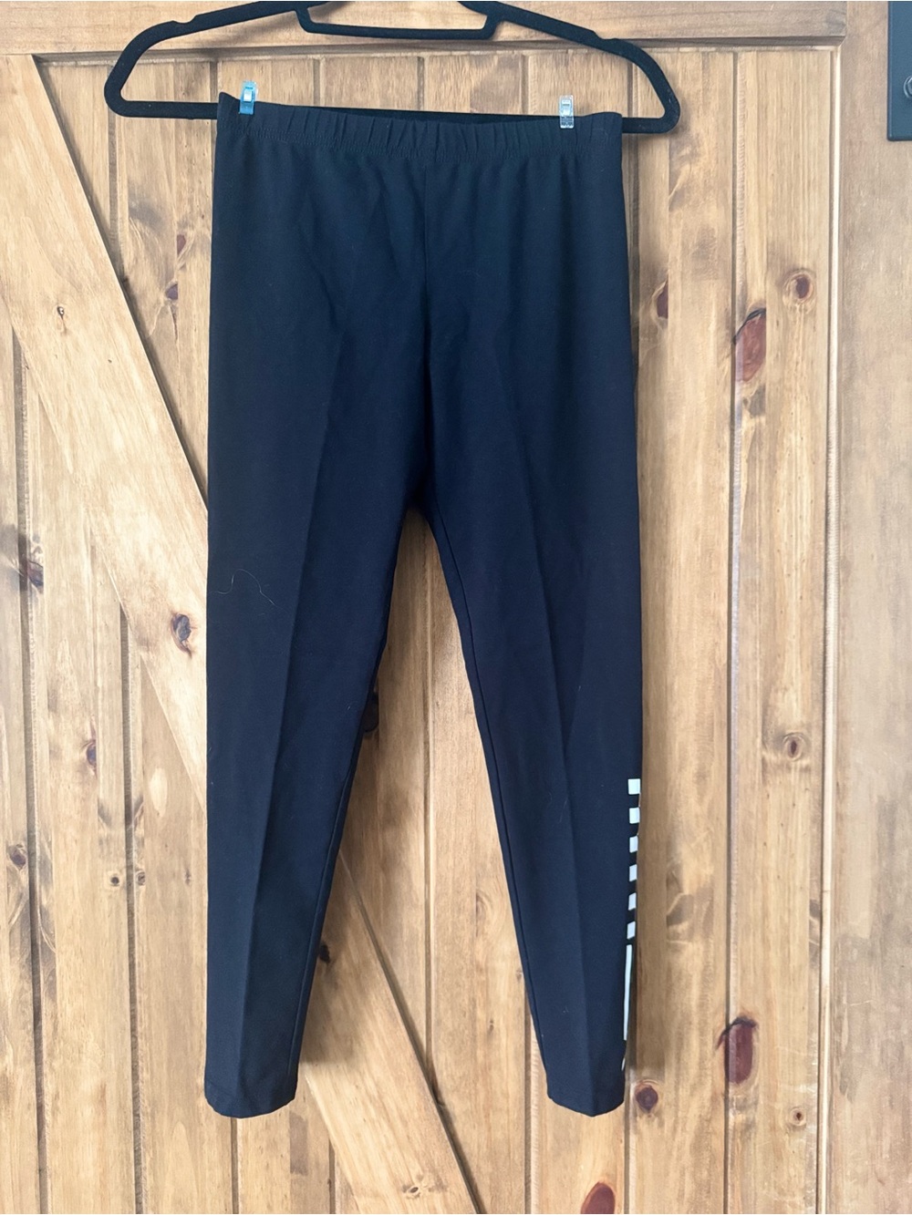 Vans Kids Black Leggings with Side Stripe Detail